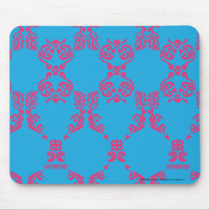 Damast Magentarot-Aqua Mousepad