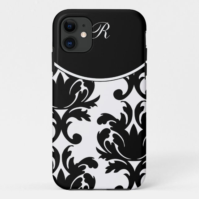 Damast-Monogramm iPhone 5 Hüllen (Rückseite)