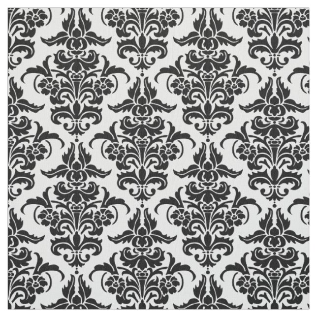 Damast-Muster - Schwarzes Stoff (Muster)