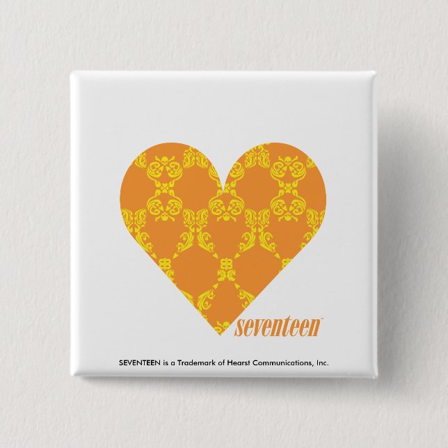 Damast orangegelbe 2 button (Vorderseite)