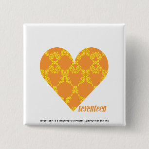 Damast orangegelbe 2 button