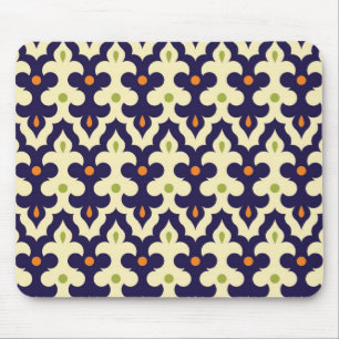 Damast-Paisley-Arabesken-Tapetenmuster Mousepad