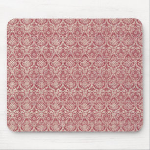 Damast-Rot-Muster Mousepad