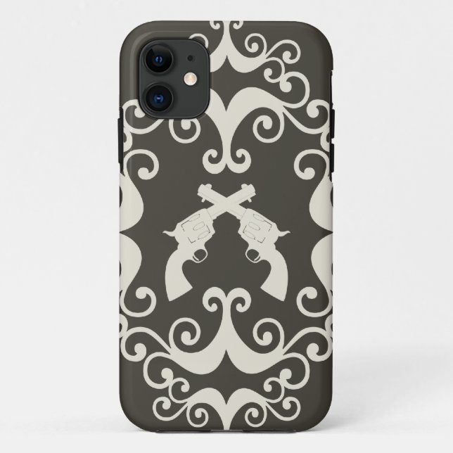 Damast schießt Case-Mate iPhone hülle (Rückseite)