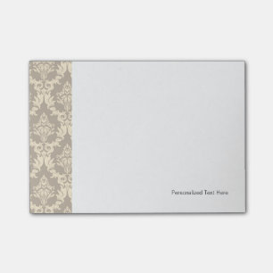 Damasthintergrund Post-it Klebezettel