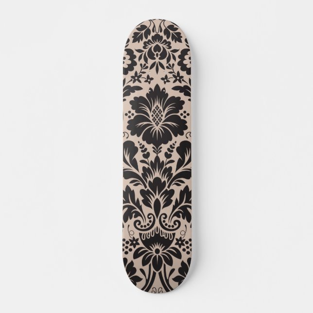 Damastmuster 4 skateboard (Vorne)