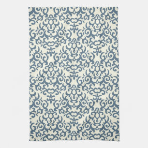 Damastmuster auf Steigungshintergrund 2 Geschirrtuch