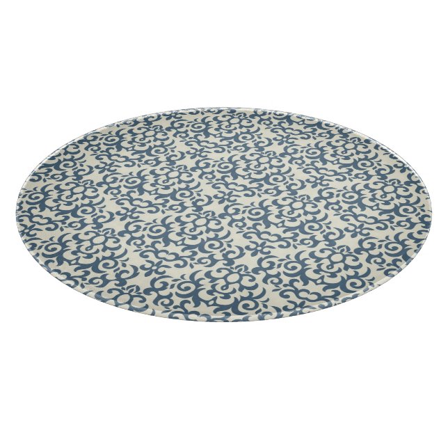 Damastmuster auf Steigungshintergrund 2 Schneidebrett (Ecke)