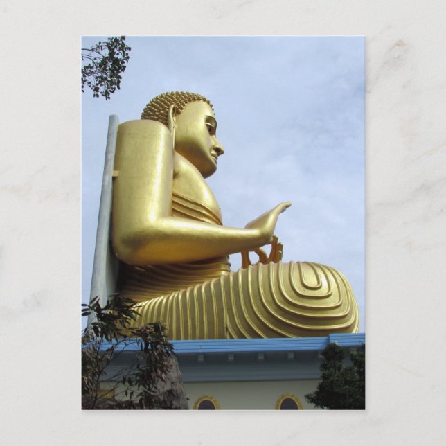 Dambulla Buddha Seite Postkarte (Vorderseite)
