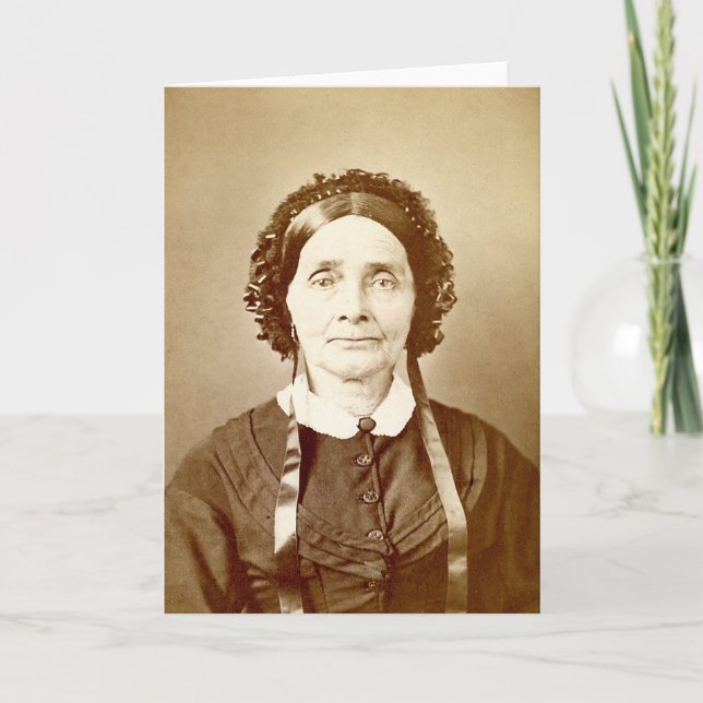 Dame âgée victorienne pour carte d'anniversaire ou (Devant)