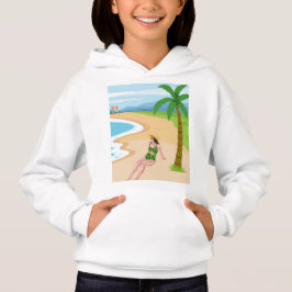 Dame am Strand Hoodie