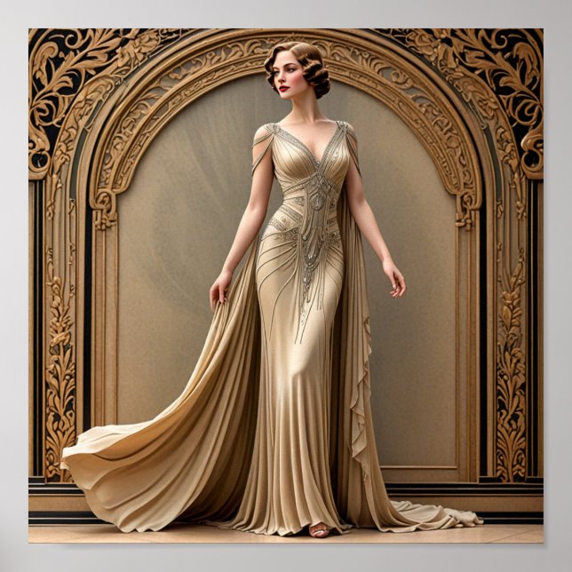 Dame Art déco (Devant)