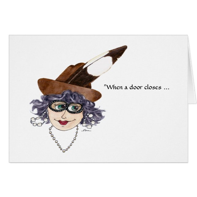 Dame avec conseil à la fermeture des portes (Devant Horizontal)