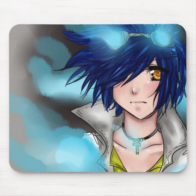 Dame Blue Mousepad (Vorne)