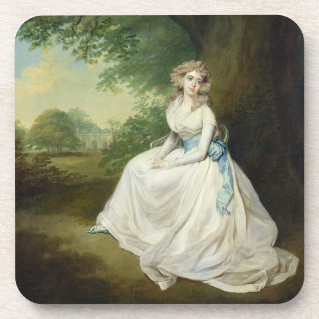 Dame Chambers, c.1789 (Öl auf Leinwand) Getränkeuntersetzer (Vorderseite)