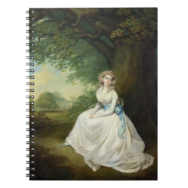 Dame Chambers, c.1789 (Öl auf Leinwand) Notizblock (Vorderseite)