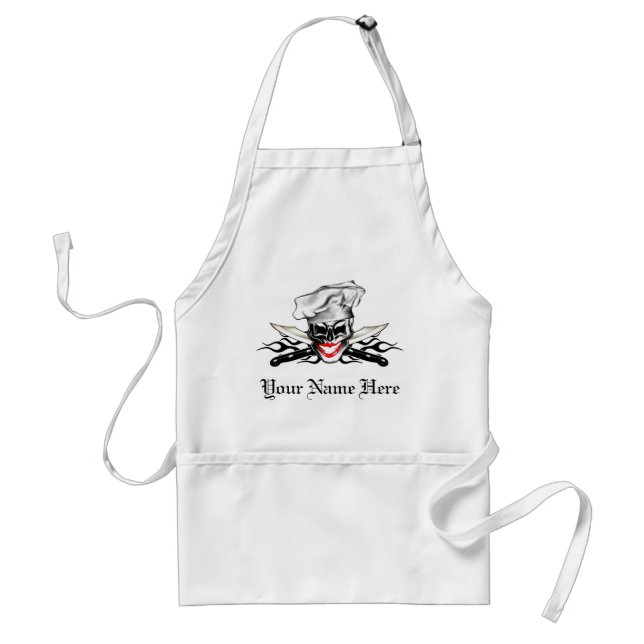Dame Chef Skull Schürze (Vorne)