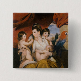 Dame Cockburn und ihre drei ältesten Söhne, 1773 Button