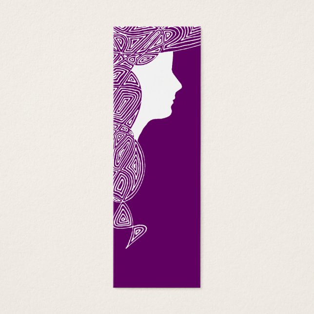 Dame - Couleur personnalisée Mini Signets (Devant)