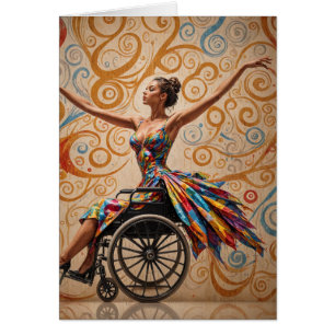 Dame de danse en fauteuil roulant pour toutes occa
