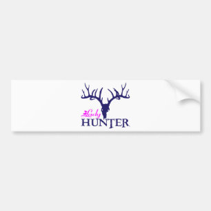 DAME DEER HUNTER AUTOAUFKLEBER
