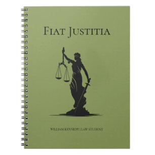 Dame der Justiz-Studienjournal Moss Jurastudentin Notizblock