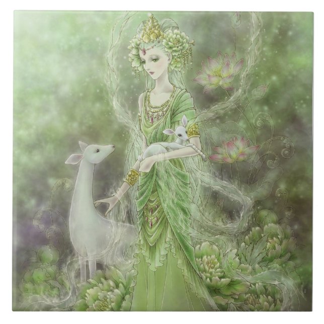 Dame der Mitleid-Fliese Fliese (Vorderseite)