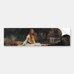 Dame der Schalotte John William Waterhouse Autoaufkleber