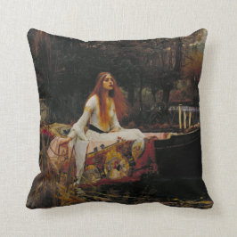 Dame der SchalottePre-Raphaelitemalerei Kissen