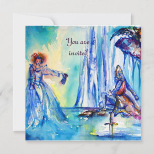 DAME DES SEES EXCALIBUR Magie und Mysterium Pergam Einladung