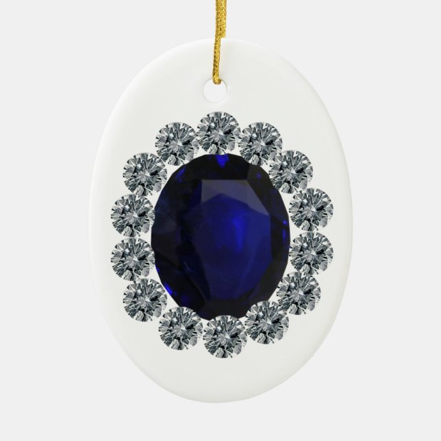 Dame Diana Engagement Ring Keramik Ornament (Vorne)