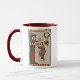 Dame, die einem Freier ein Geschenk überreicht, 14 Tasse