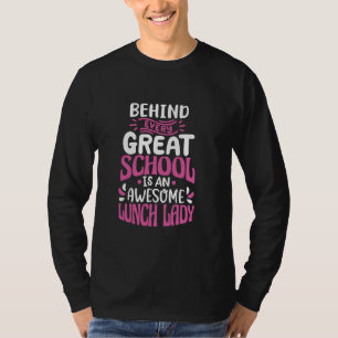 Dame-Empfang Zurück zur Schule Cafeteria T-Shirt
