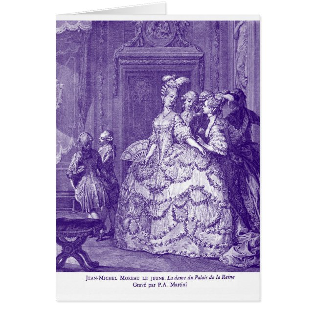 Dame en attente de Marie Antoinette (Devant)