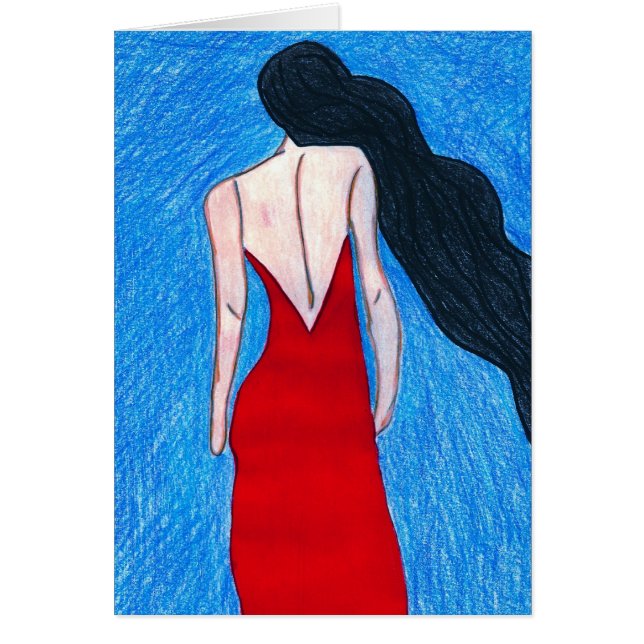 dame en rouge (Devant)