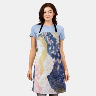 Dame im rosa Kleid, Maurice Denis Schürze