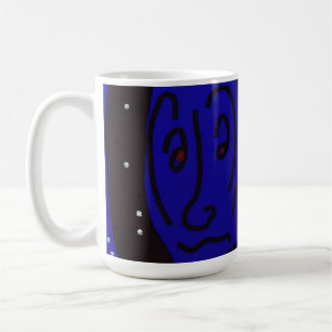 Dame im Winter Kaffeetasse