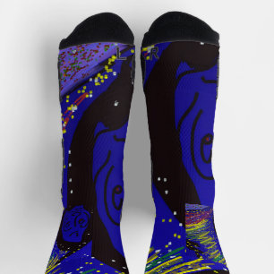 Dame in Wintersocken Socken