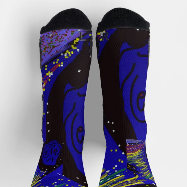 Dame in Wintersocken Socken (Oben)