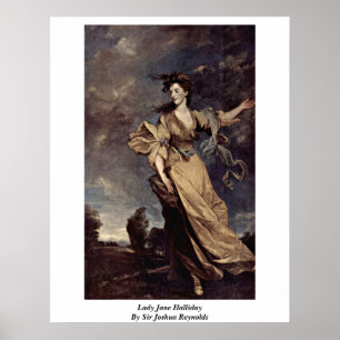 Dame Jane Halliday By Sir Joshua Reynolds Poster