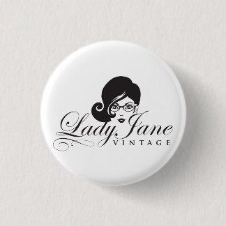 Dame Jane Vintage Button Pin