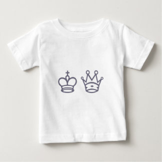 Dame König queen king Schach chess Baby T-shirt