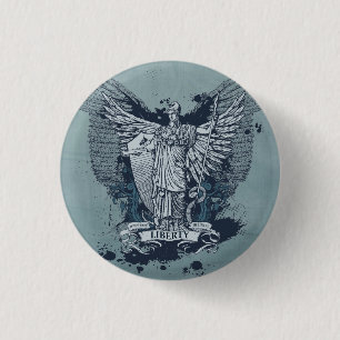 Dame Liberty Button