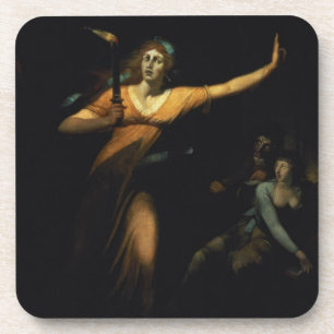 Dame Macbeth Sleepwalking, 1783 (Öl auf Leinwand) Getränkeuntersetzer