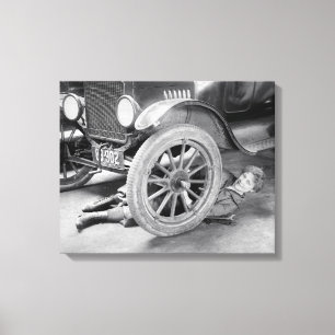 Dame Mechanic, 1920 Leinwanddruck