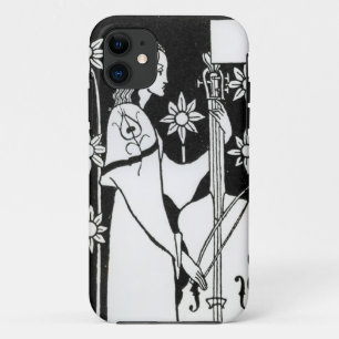 Dame mit Cello, von "Le Morte d'Arthur" ` (litho) Case-Mate iPhone Hülle