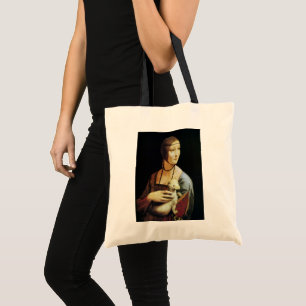 Dame mit dem Hermelin von Leonardo da Vinci Tragetasche