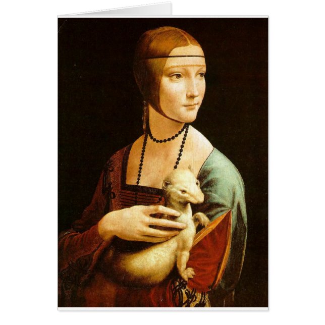 Dame mit einem Ermine durch Leonardo da Vinci C. (Vorne)