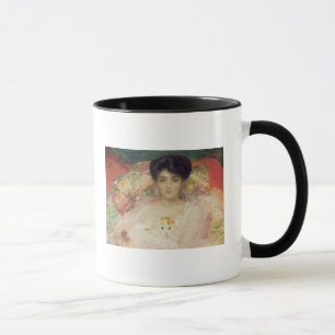 Dame mit einer Katze, 1904 Tasse