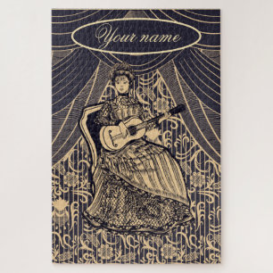 Dame mit Gitarre